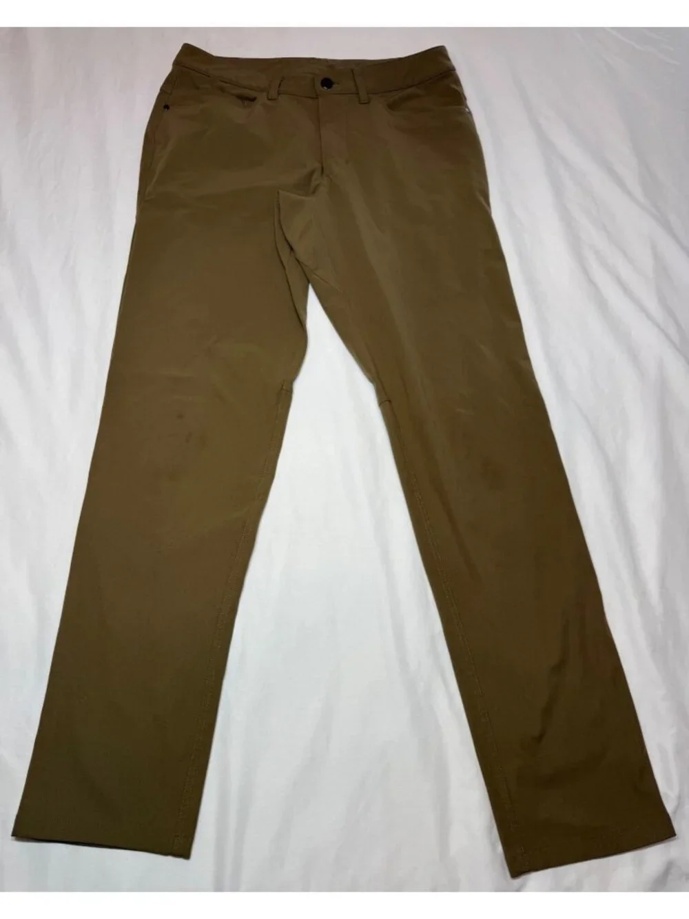 Lululemon Pants Mens 31x32 Tan Khaki ABC Classic Fit Warpstreme LM5426S